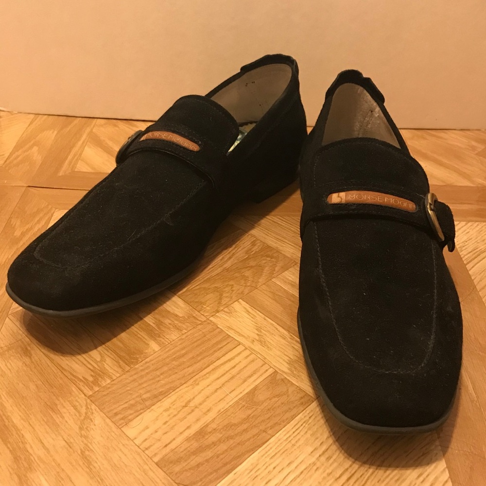 Black Suede Loafers for Men